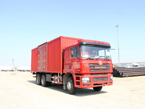 Shacman F3000 6x4 Steel Box truck with 1.5 Ton Tail Lift