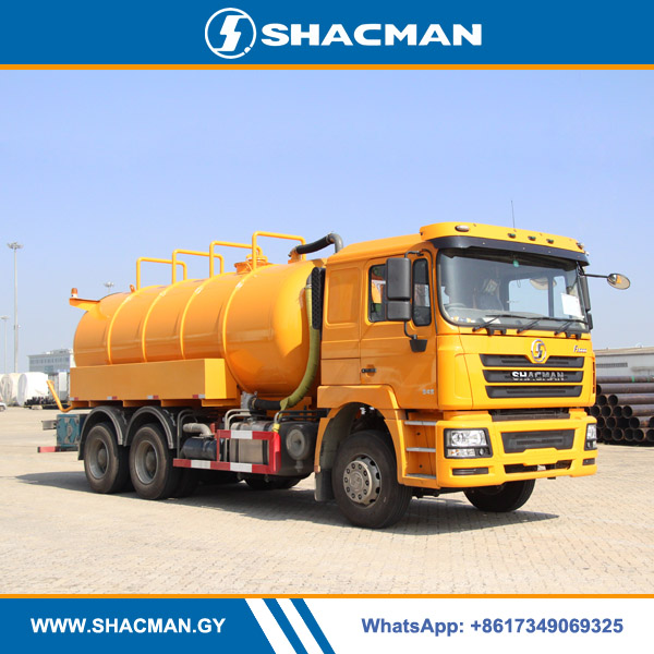 Shacman Suction sewage dump tipper vacuum tank truck
